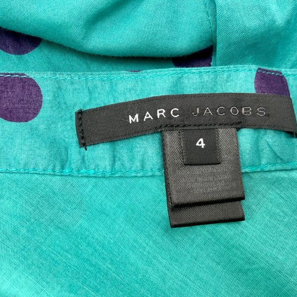 Marc Jacobs Polka Dot Halter Cotton Dress Size 4 - Picture 5 of 16